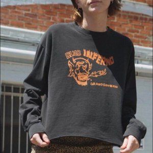 Brandy Melville OS Long Sleeve Club Inferno Tee